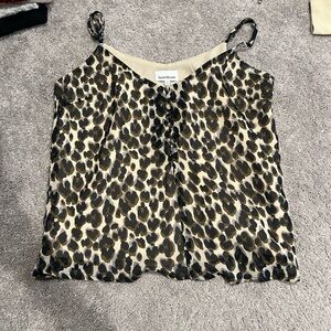 Cheetah Print Tank Top
